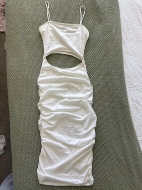 Windsor White Cutout Midi Dress